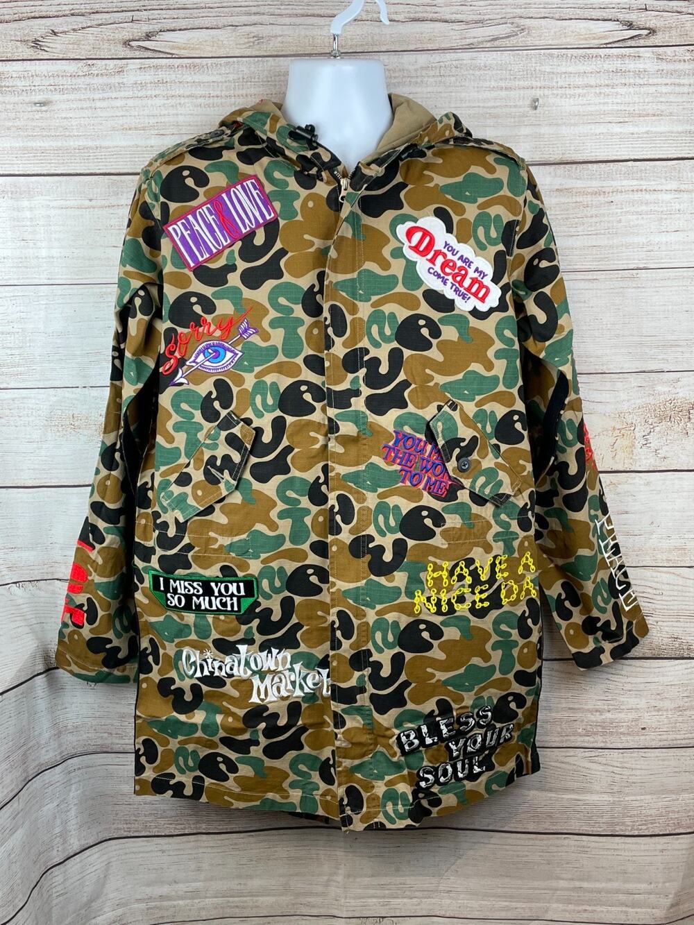 Chinatown Market Positive Punk Mens Sz M Parka Jacket